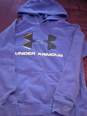 Under Armour Royal Purple Hoodie with Black Logo